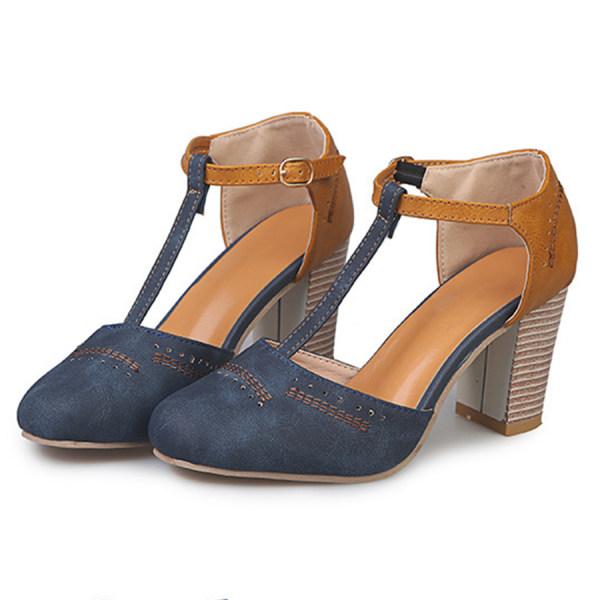 Clara | Women T-Strap Block Heel Mary Jane Shoes
