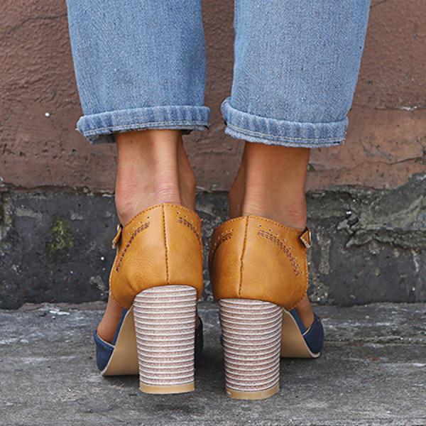 Clara | Women T-Strap Block Heel Mary Jane Shoes