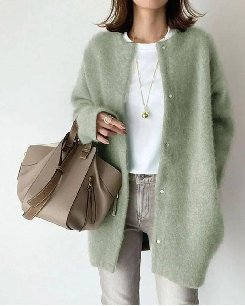 Women's Wool Cardigan With A Lightweight Yet Warm Feel – A Stylish Knit Piece For Everyday Wear, Work, And Smart-casual Looks