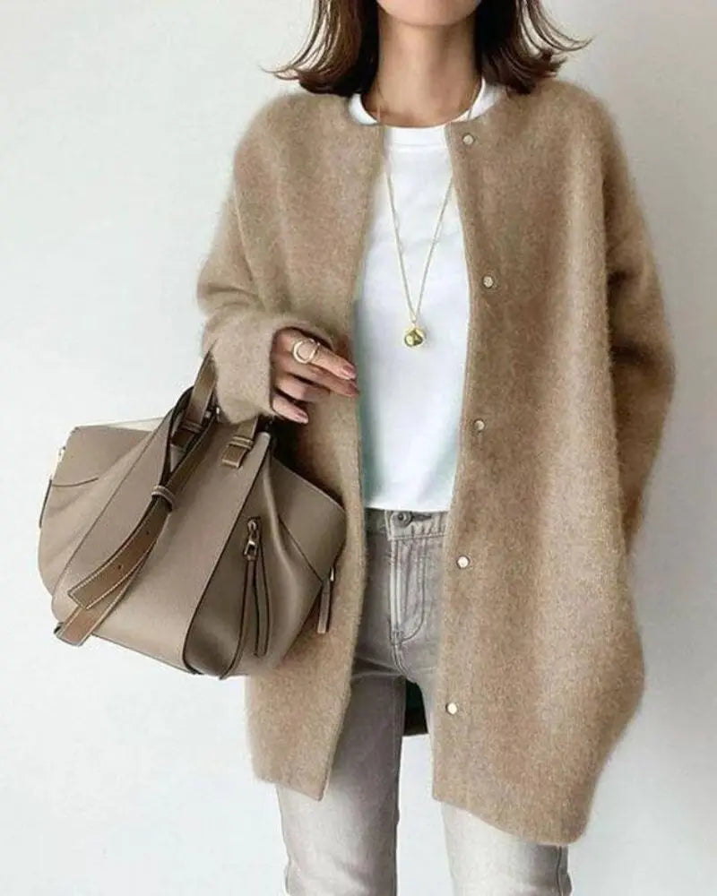 Women's Wool Cardigan With A Lightweight Yet Warm Feel – A Stylish Knit Piece For Everyday Wear, Work, And Smart-casual Looks