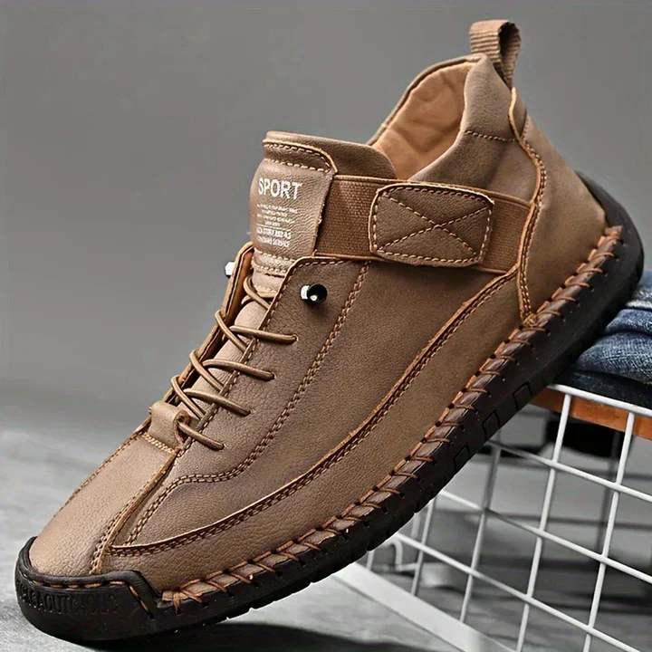 Women's Orthopedic Leather Sneakers - Comfortable Everyday Walking Shoes For Casual Wear
