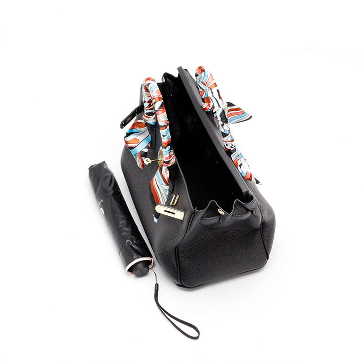 Women's Genuine Leather Handbag - Elegant Functional Everyday Carry For Work And Casual Use