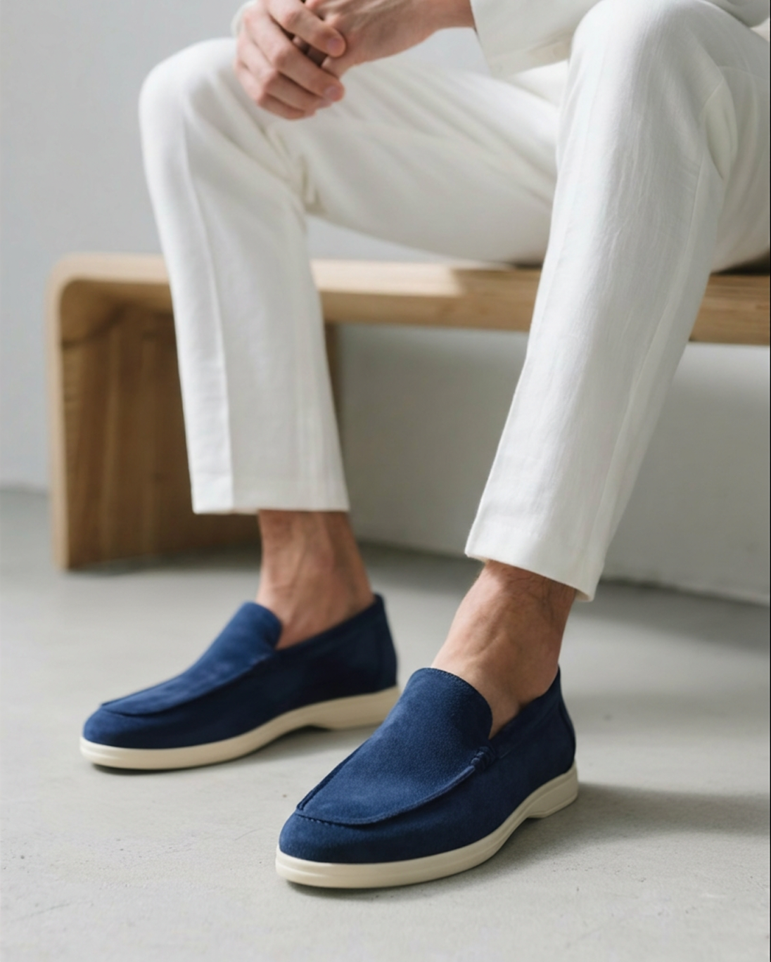 Men's Suede Loafers - Slip-on Casual Shoes For Comfortable Everyday Smart Casual Wear