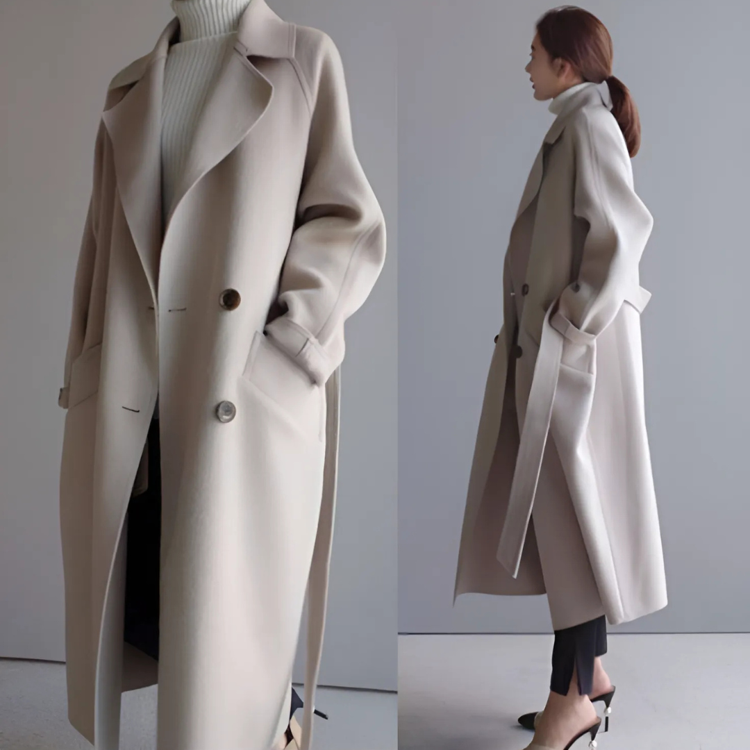 Cristina – Classic Coat in Soft and Comfortable Wool