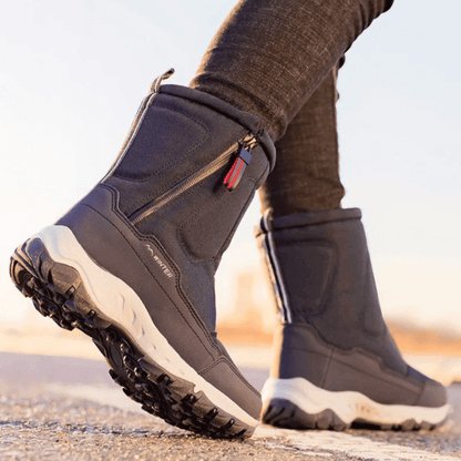 Men's Insulated Winter Boots With A Warm Lining, Side Zipper, And Slip-resistant Sole – Warm Boots For Cold Days, Everyday Wear, And Outdoor Use