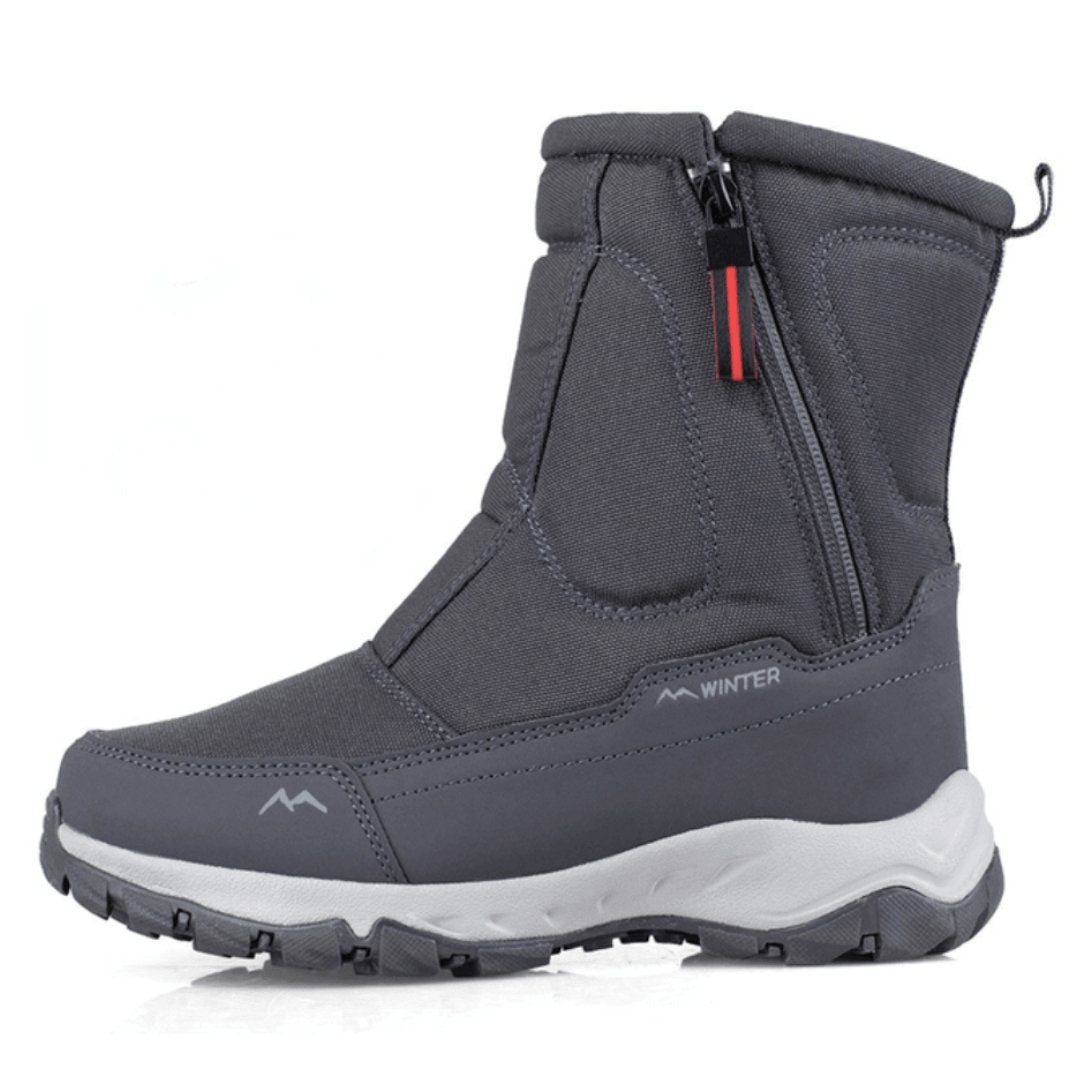 Men's Insulated Winter Boots With A Warm Lining, Side Zipper, And Slip-resistant Sole – Warm Boots For Cold Days, Everyday Wear, And Outdoor Use
