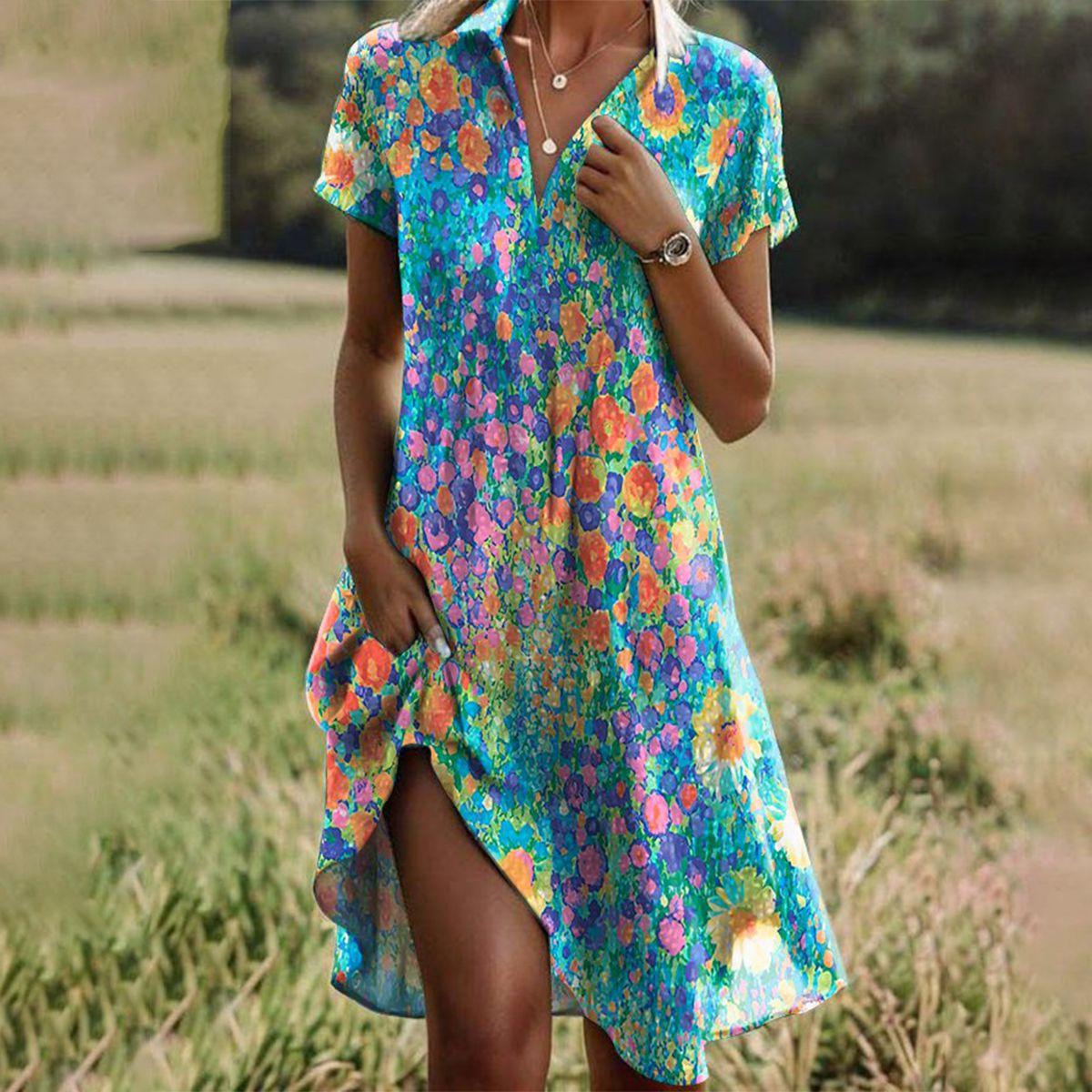 Maren | Women Relaxed Fit Boho Summer Midi Dress