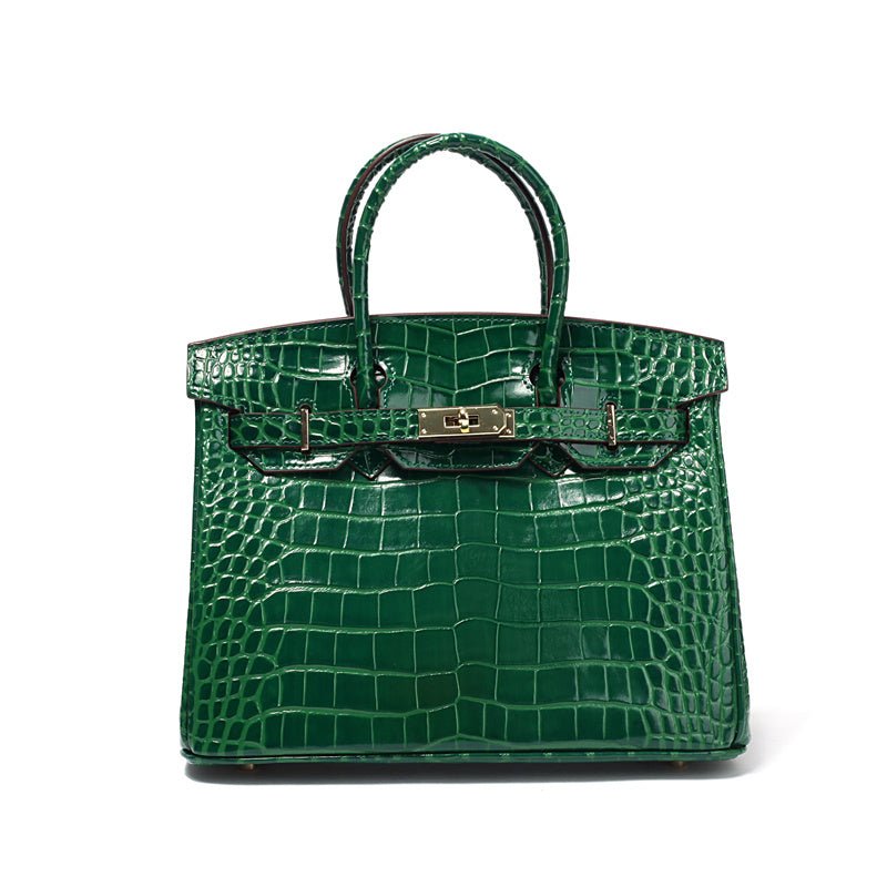 Women's Genuine Leather Handbag - Elegant Functional Everyday Carry For Work And Casual Use