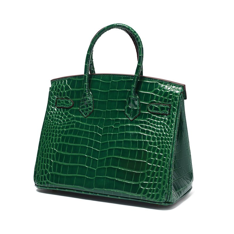 Women's Genuine Leather Handbag - Elegant Functional Everyday Carry For Work And Casual Use