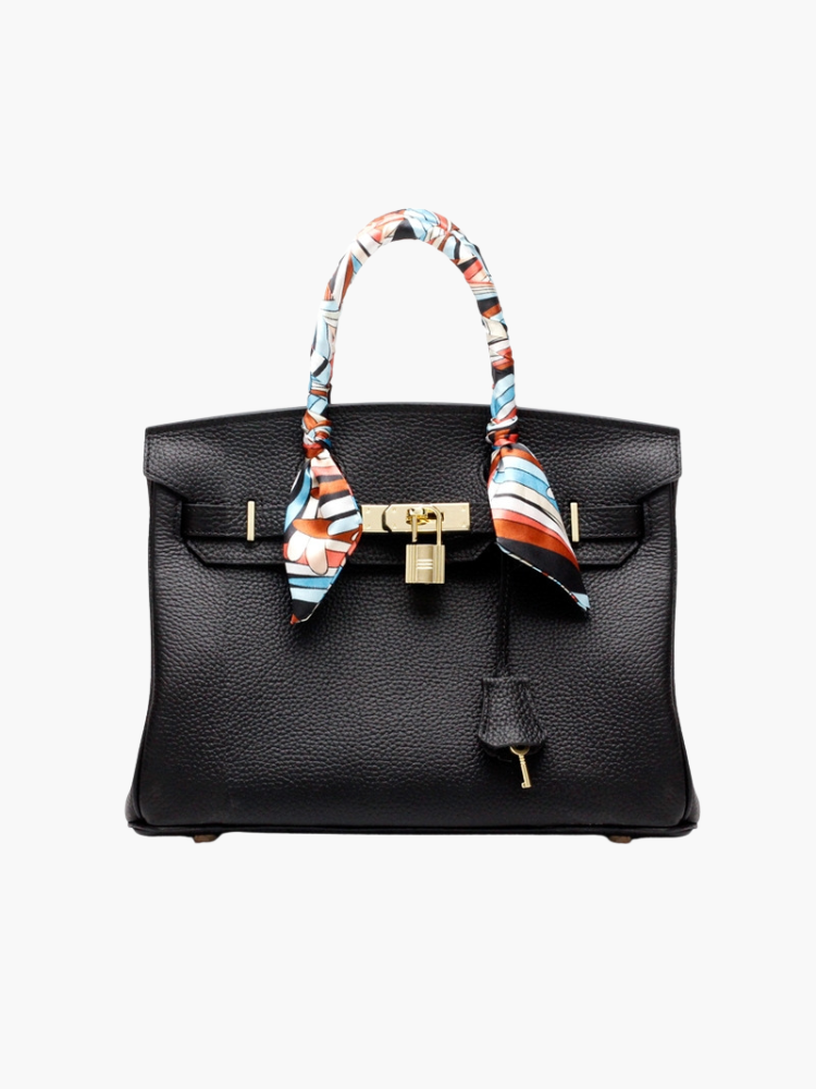 Women's Genuine Leather Handbag - Elegant Functional Everyday Carry For Work And Casual Use