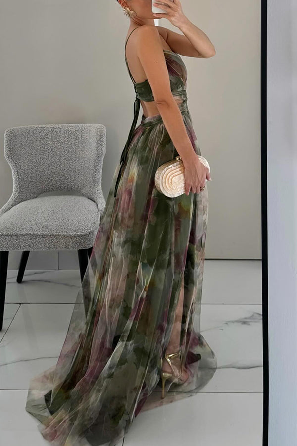Lyra | Women Flowing Pleated Maxi Dress