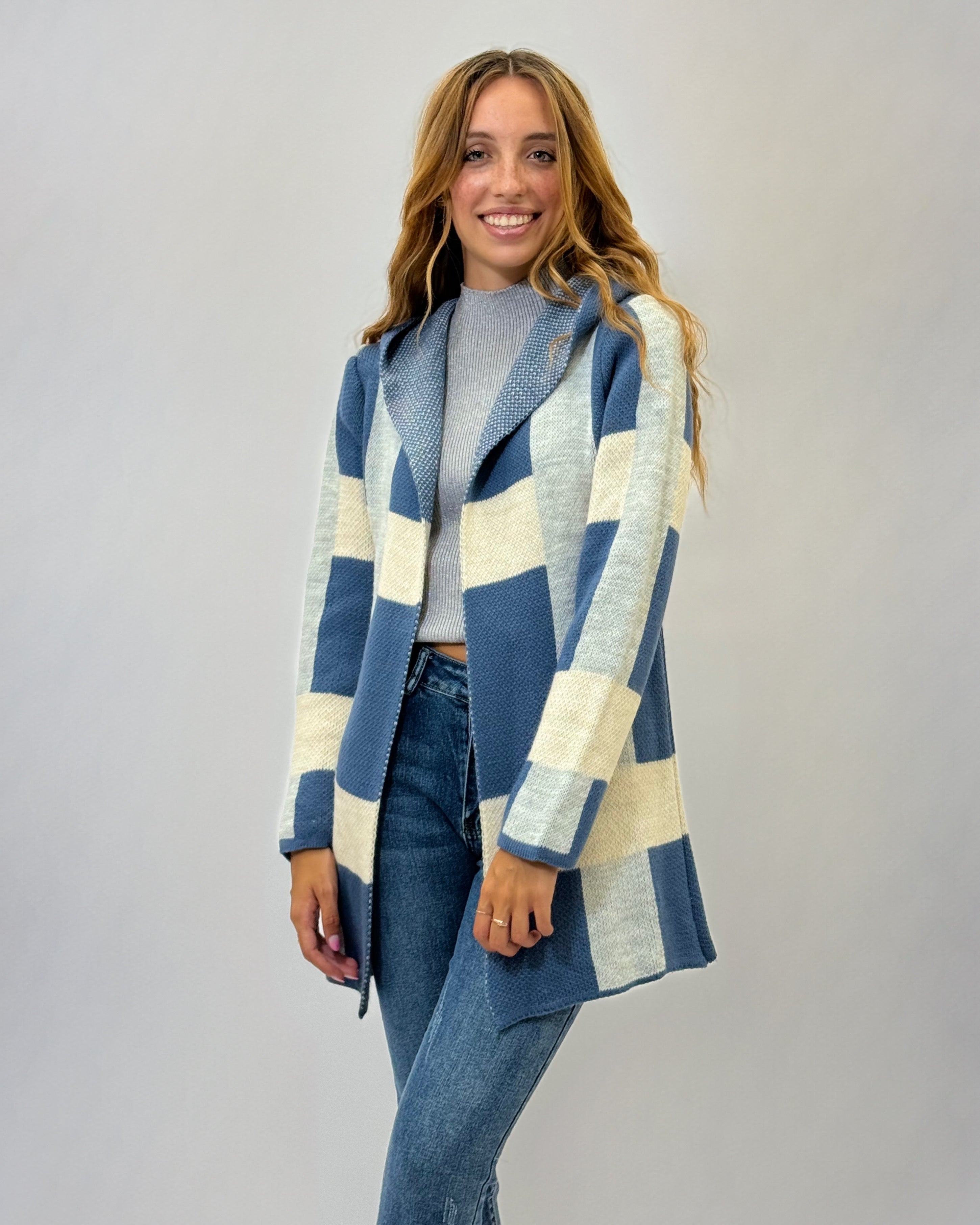 Jolanda - Women's Long Cardigan with Hood