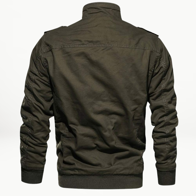 Men's Utility-style Winter Jacket With Insulated Lining—practical Outerwear For Workdays And Outdoor Activities In Cold Weather