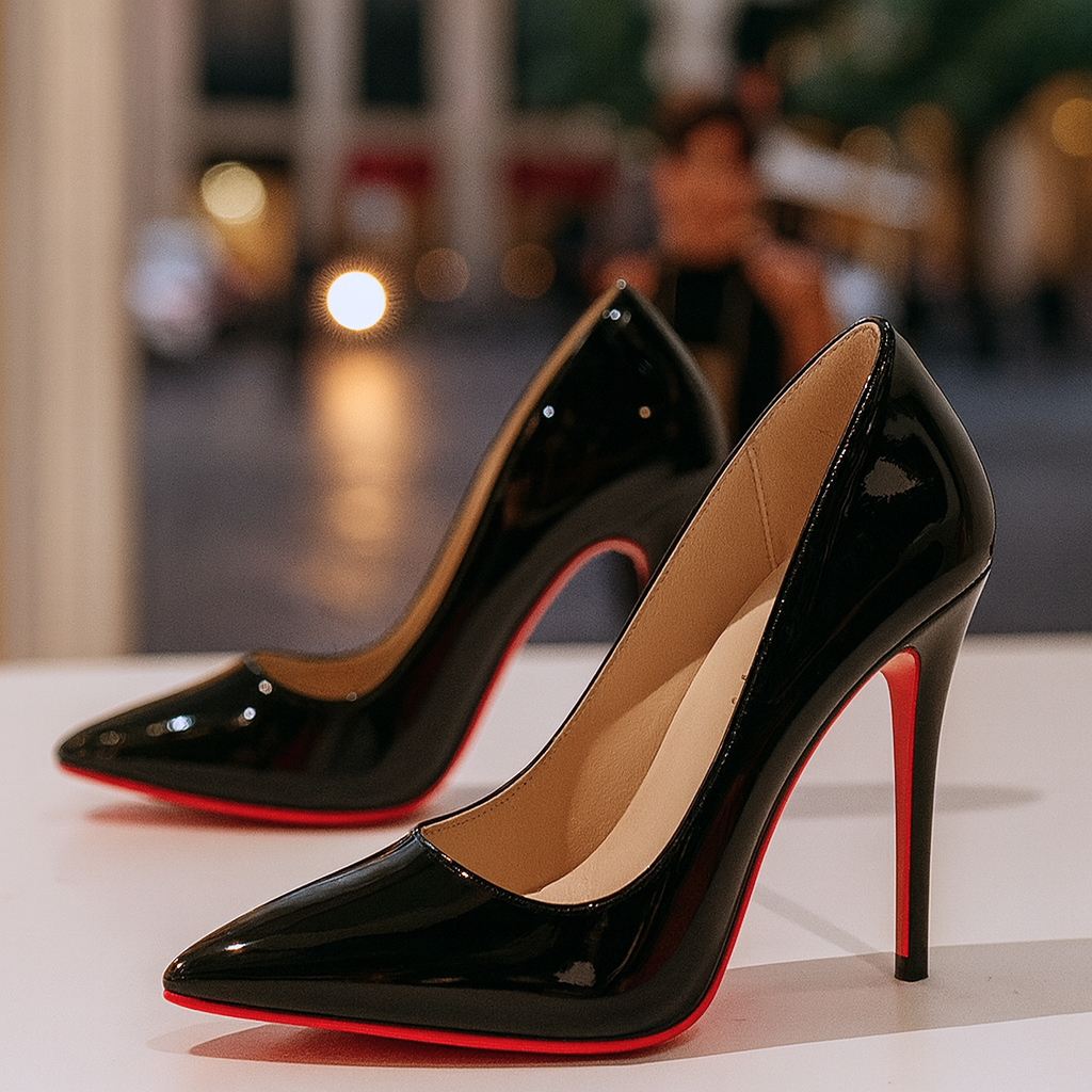 Women's Pointed-toe Stiletto Pumps With A Glossy Finish And High Heels – Elegant Shoes For The Office, Evening Wear, And Special Occasions