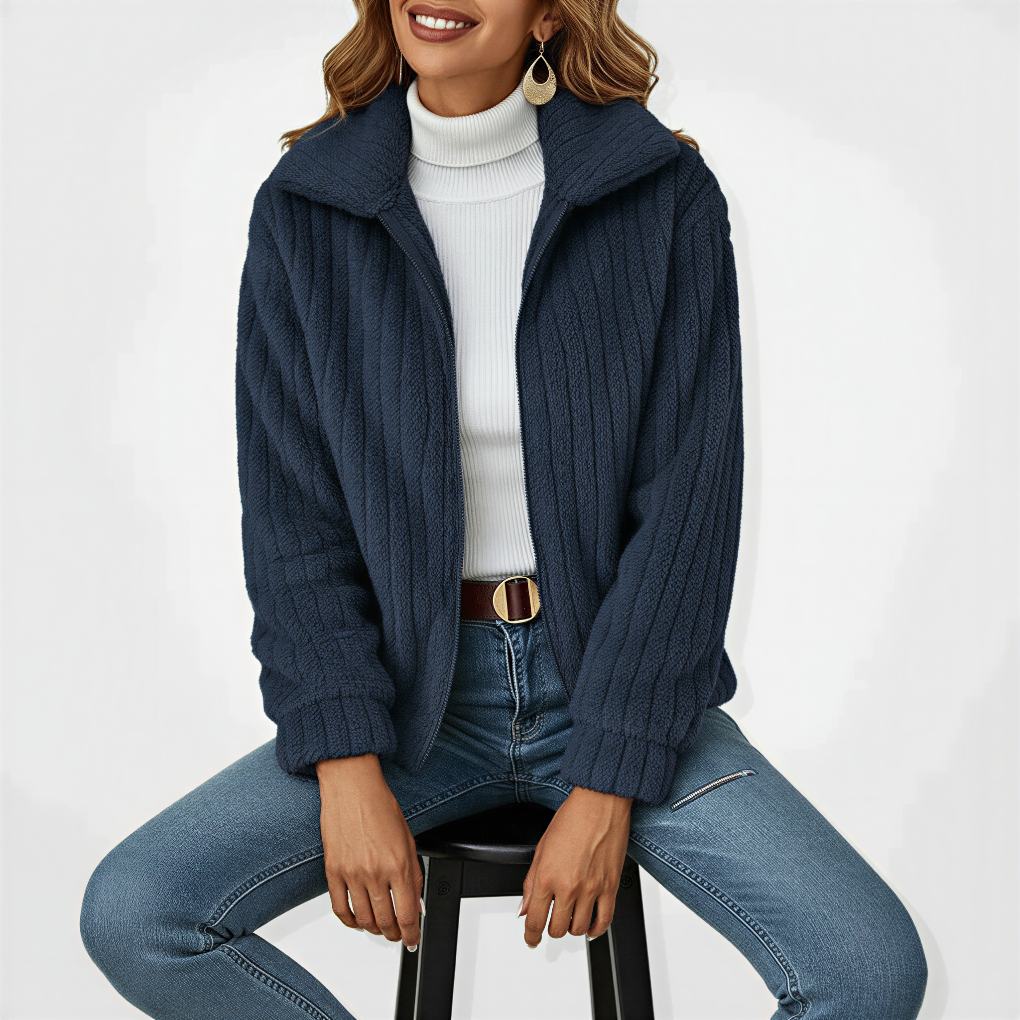 Viola – Soft Zip Jacket in Casual Style