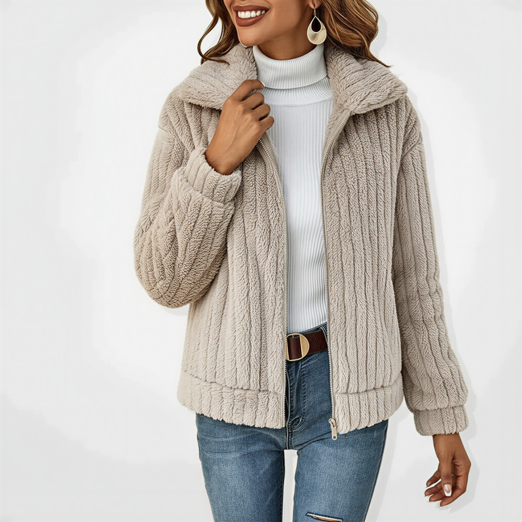 Viola – Soft Zip Jacket in Casual Style
