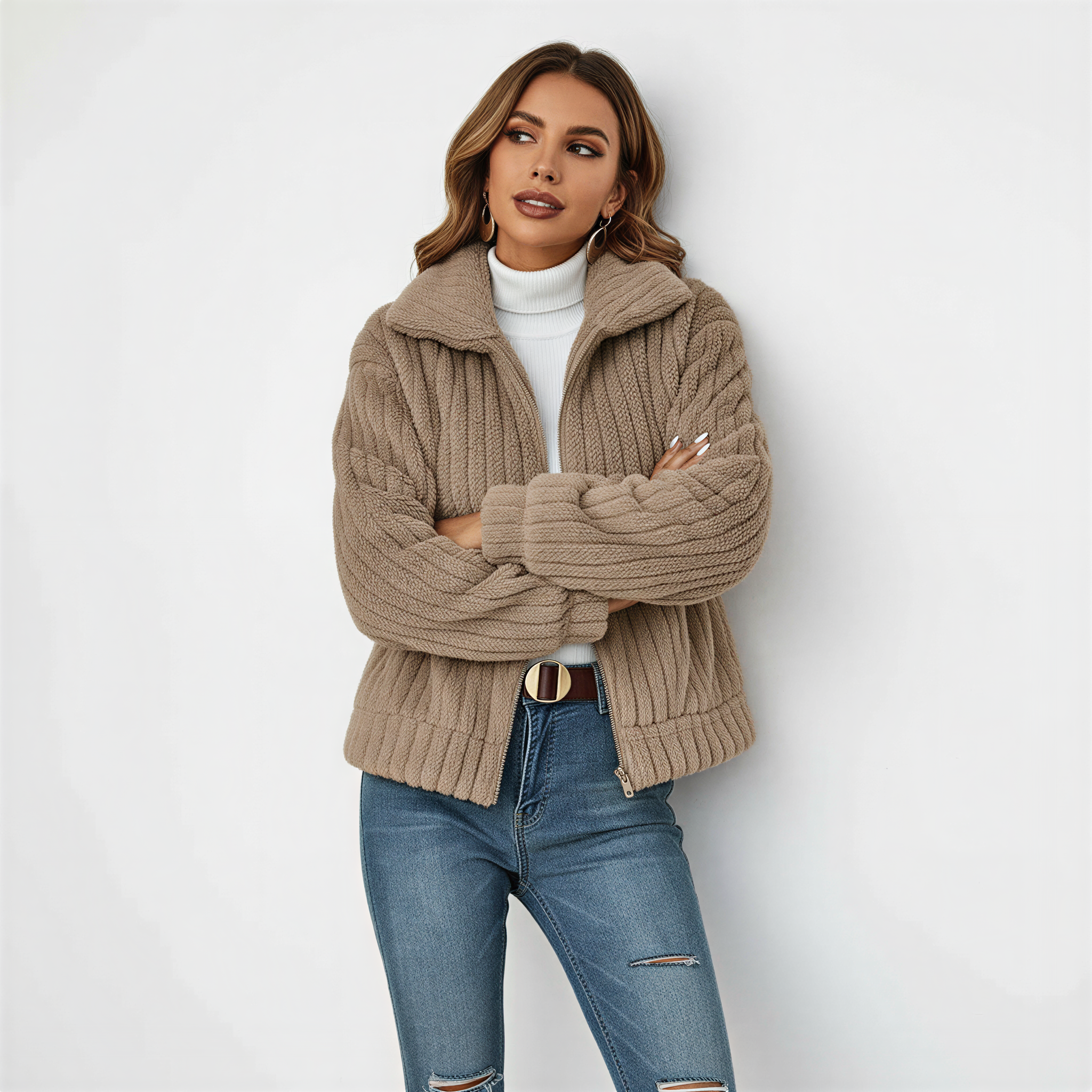 Viola – Soft Zip Jacket in Casual Style