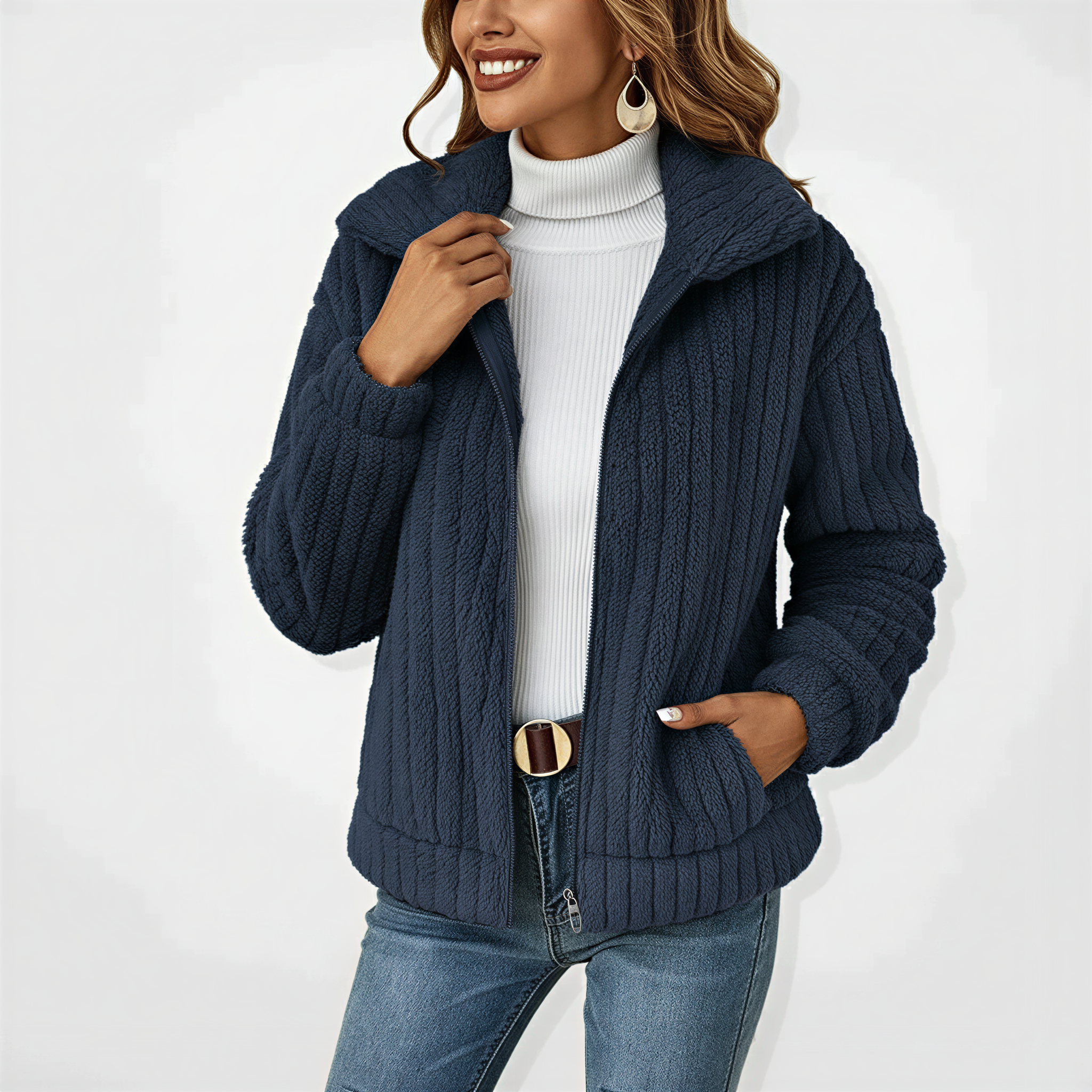 Viola – Soft Zip Jacket in Casual Style