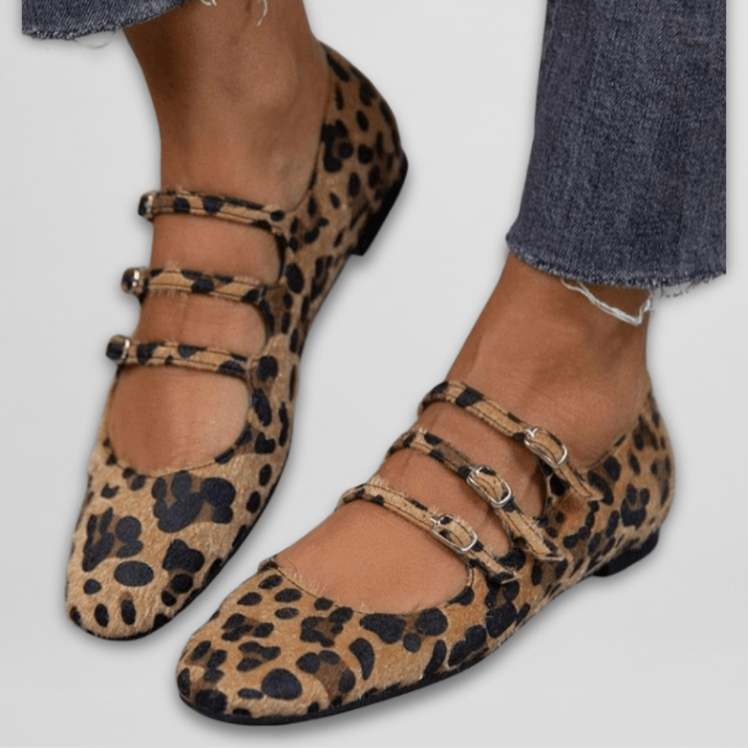 Veda | Animal Print Ballerinas
