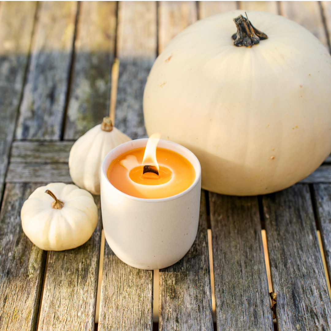 Beeswax Candle in Ceramic Cup