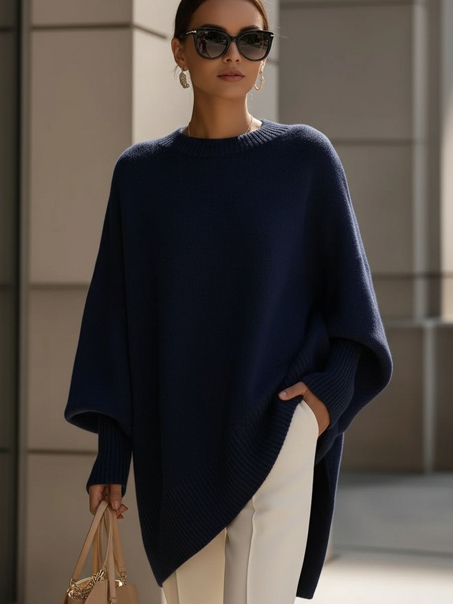 Women's Oversized Knit Sweater With A Relaxed Fit – A Warm And Versatile Knit For Fall, Winter, Everyday Wear, And Layered Looks