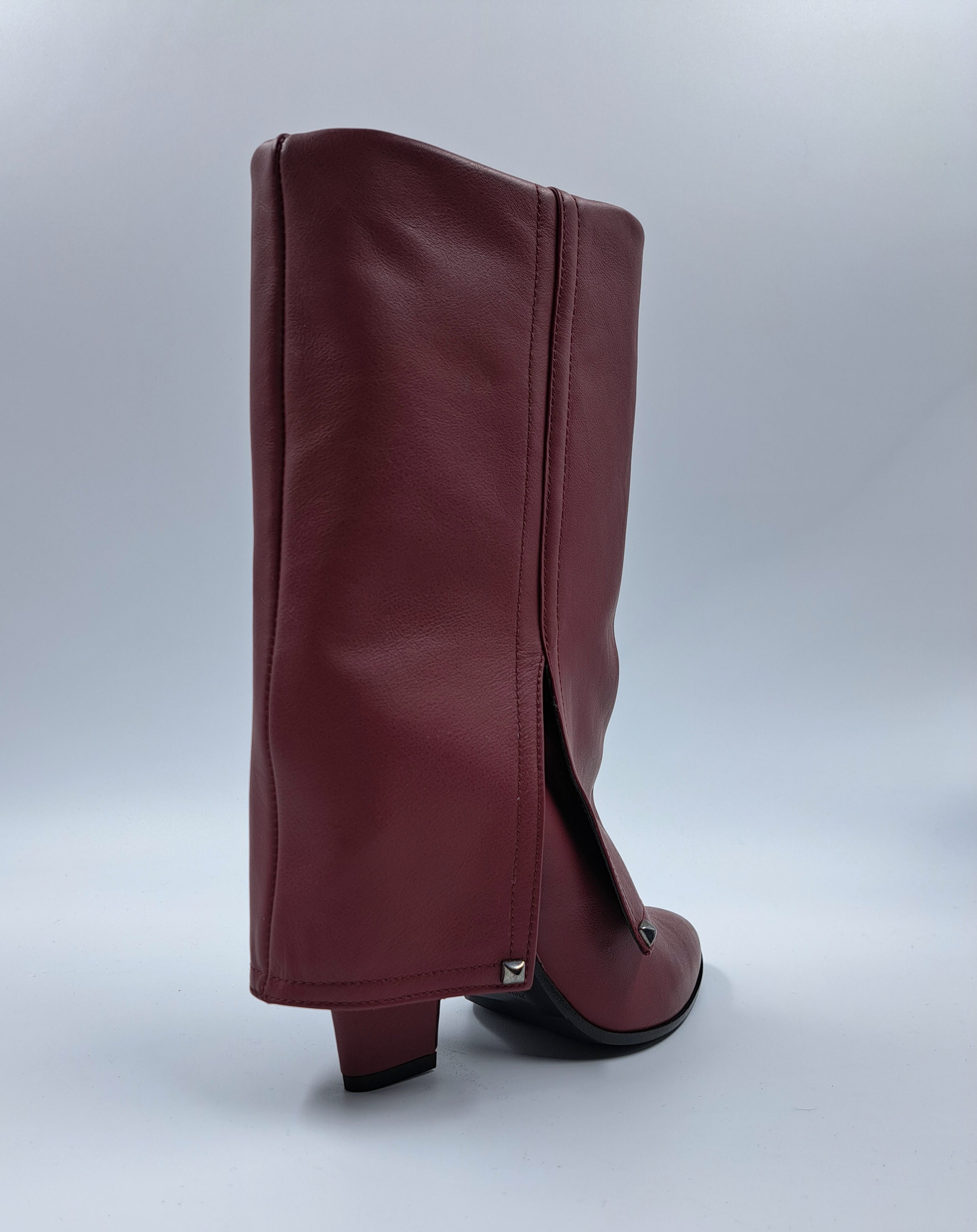 Francilla - Elegant women's boots in barolo colour