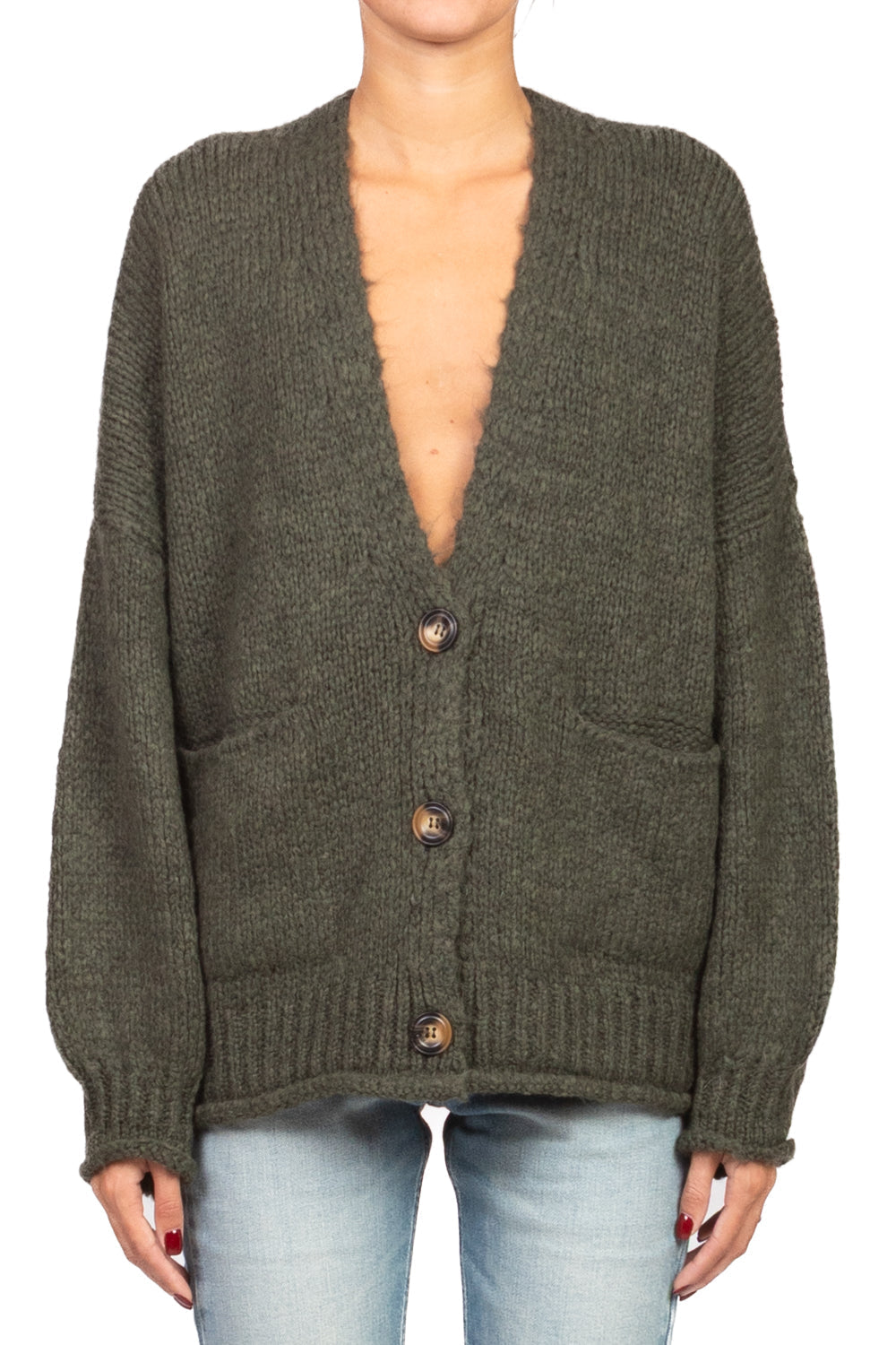 Patrizia - Balloon Sleeve Oversized Cardigan