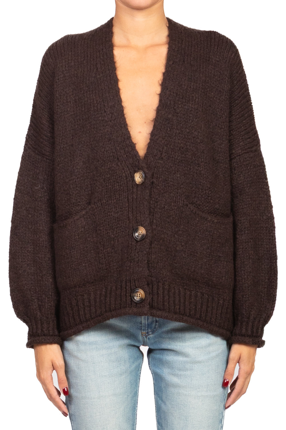 Patrizia - Balloon Sleeve Oversized Cardigan