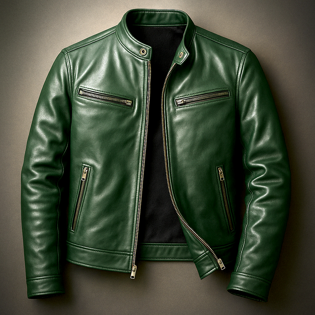 Men's Vintage Leather Jacket - Timeless Classic Style for Everyday Wear