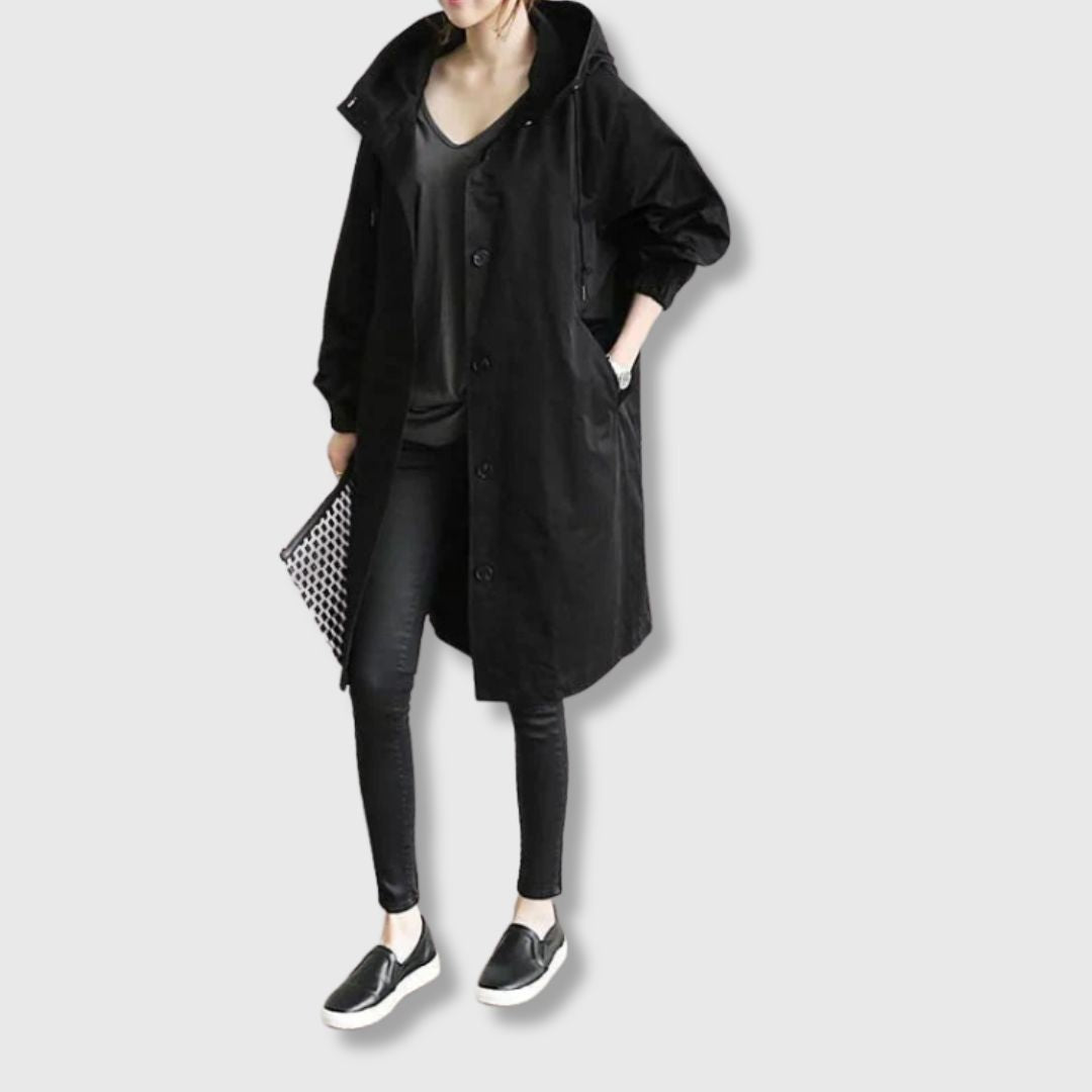 Amelia – Elegant Oversized Trench Coat for Women
