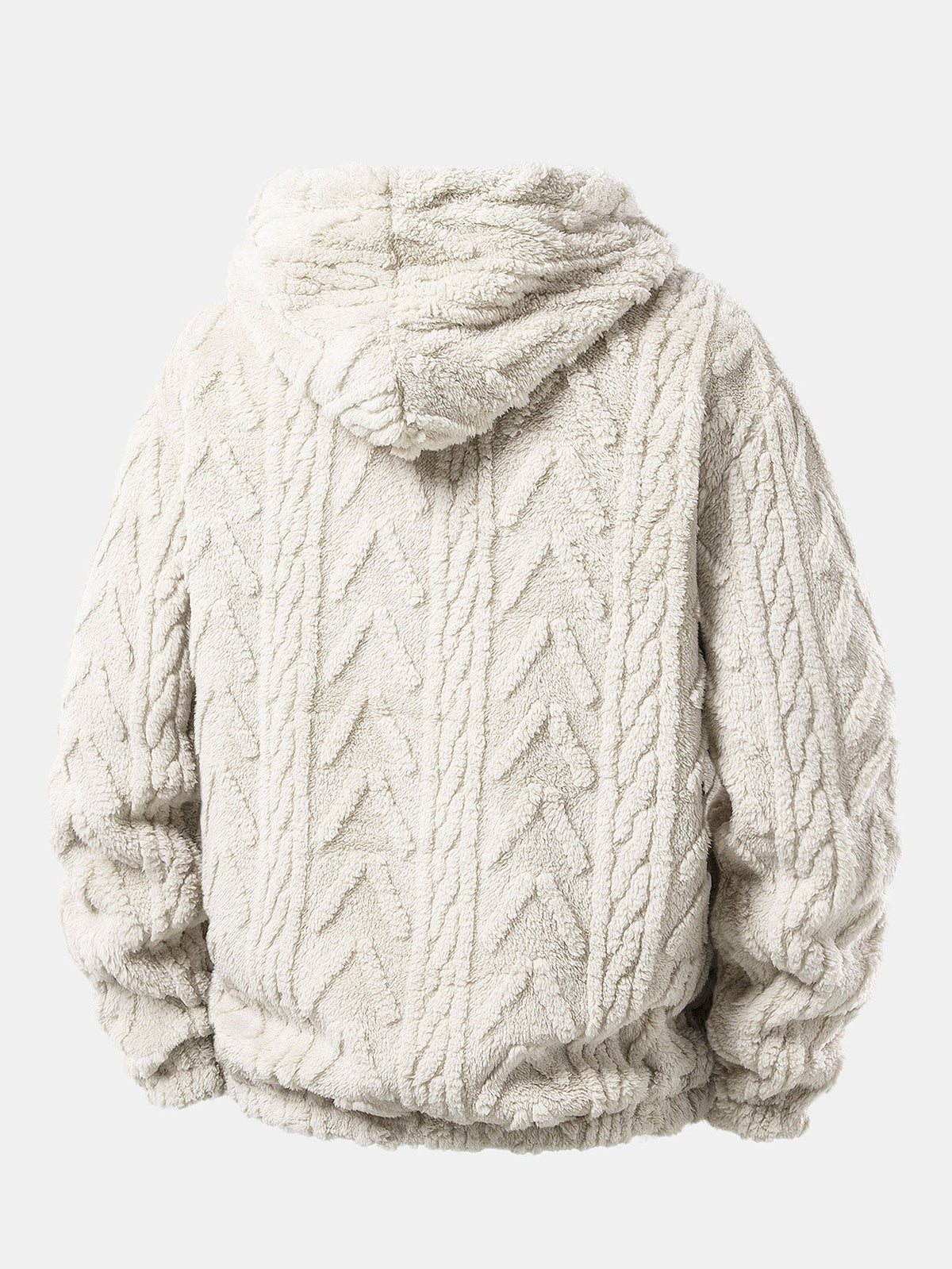 Men's Teddy Fleece 2-piece Set With A Casual Hoodie And Joggers – A Warm Set For Cold Days, Everyday Wear, And Leisure