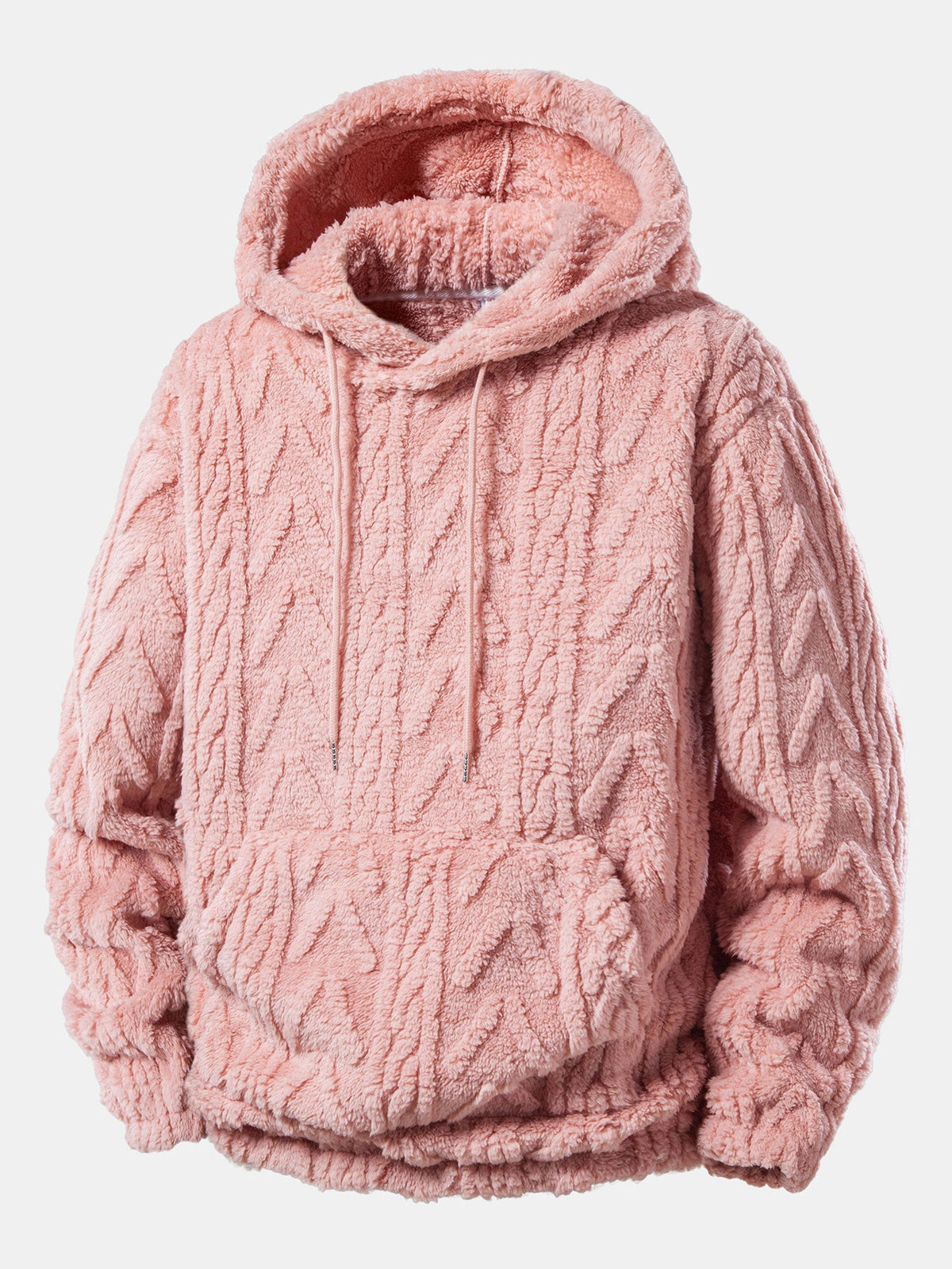 Men's Teddy Fleece 2-piece Set With A Casual Hoodie And Joggers – A Warm Set For Cold Days, Everyday Wear, And Leisure