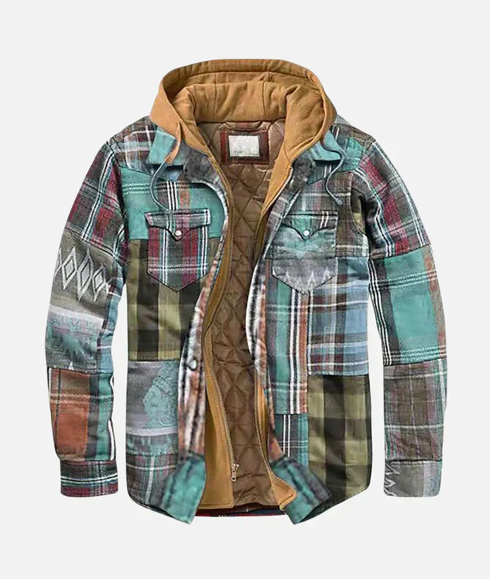 Galvin – Patchwork Checkered Jacket