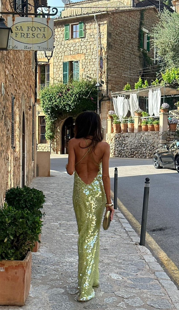 Aurora | Women Glamorous Sequin Summer Maxi Dress