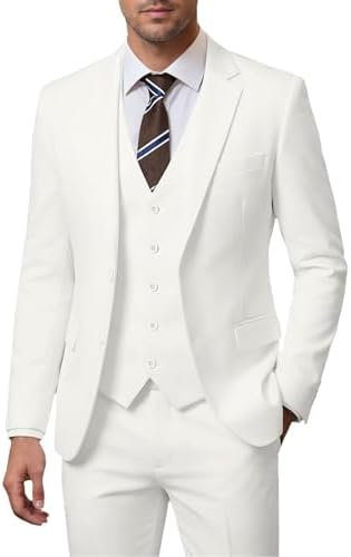 Men's 3-piece Wedding Suit With A Slim Fit And A 2-button Jacket – An Elegant Suit For Weddings, Parties, And Formal Occasions