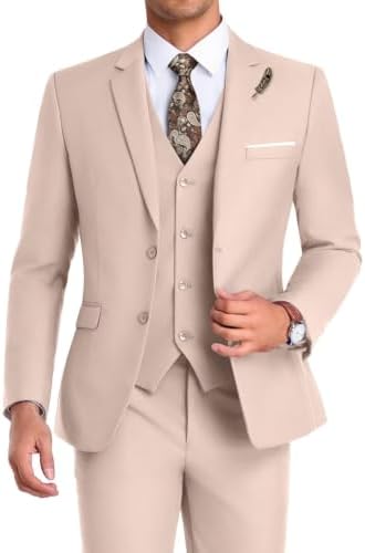 Men's Formal 3-piece Suit With An Elegant, Tailored Fit – A Stylish Suit Set For Weddings, Business, And Formal Occasions