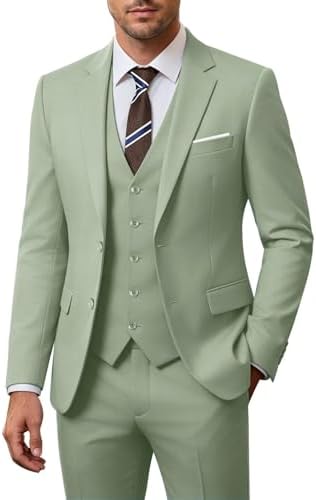 Men's 3-piece Wedding Suit With A Slim Fit And A 2-button Jacket – An Elegant Suit For Weddings, Parties, And Formal Occasions