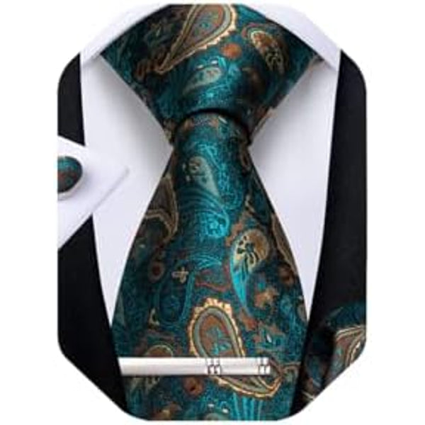 Men's Formal Paisley Tie – An Elegant Tie For Weddings, Parties, And Special Occasions