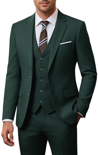 Men's 3-piece Wedding Suit With A Slim Fit And A 2-button Jacket – An Elegant Suit For Weddings, Parties, And Formal Occasions