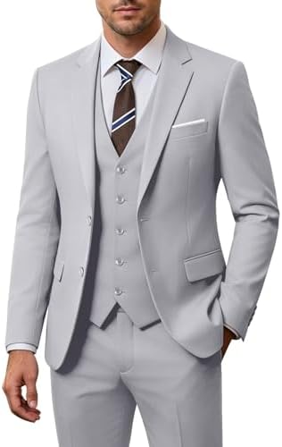 Men's 3-piece Wedding Suit With A Slim Fit And A 2-button Jacket – An Elegant Suit For Weddings, Parties, And Formal Occasions