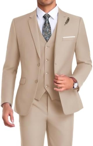 Men's Formal 3-piece Suit With An Elegant, Tailored Fit – A Stylish Suit Set For Weddings, Business, And Formal Occasions
