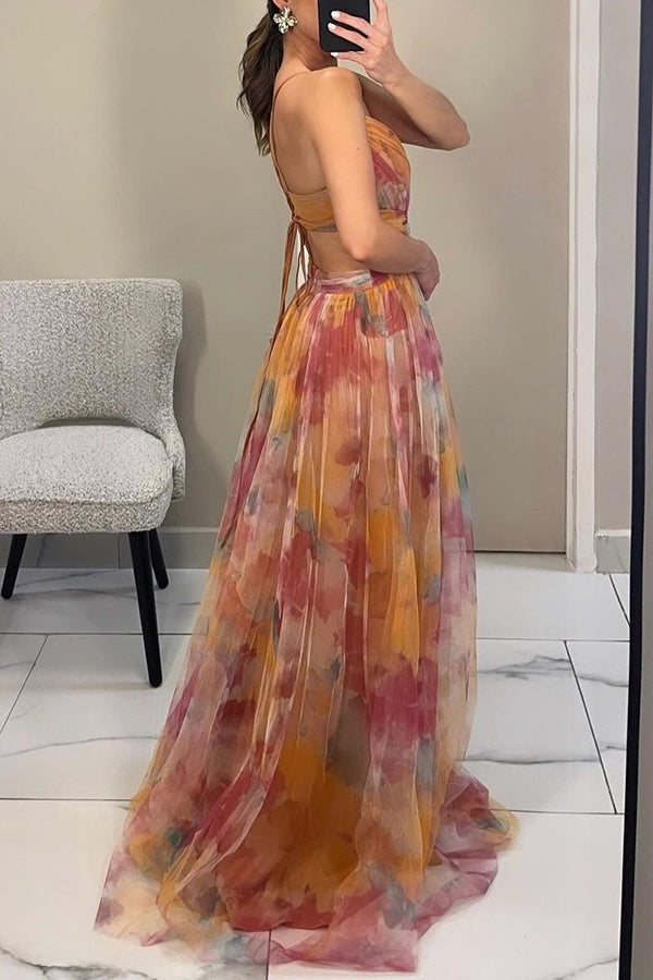 Lyra | Women Flowing Pleated Maxi Dress