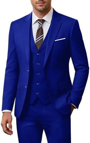 Men's 3-piece Wedding Suit With A Slim Fit And A 2-button Jacket – An Elegant Suit For Weddings, Parties, And Formal Occasions