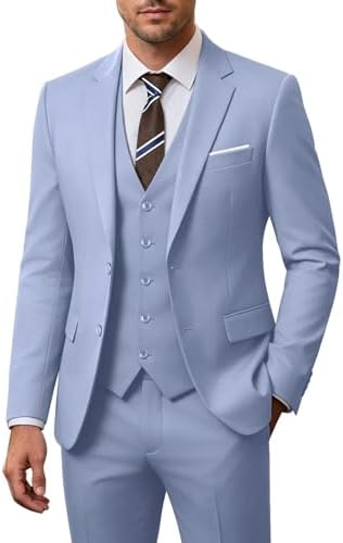 Men's 3-piece Wedding Suit With A Slim Fit And A 2-button Jacket – An Elegant Suit For Weddings, Parties, And Formal Occasions