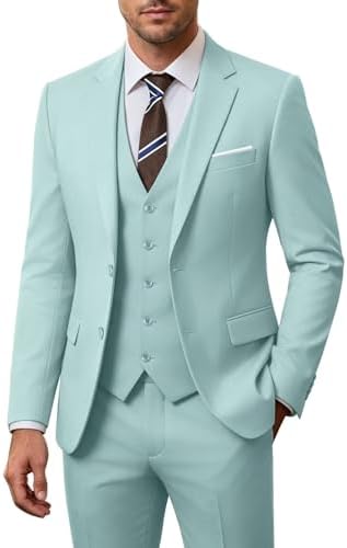 Men's 3-piece Wedding Suit With A Slim Fit And A 2-button Jacket – An Elegant Suit For Weddings, Parties, And Formal Occasions