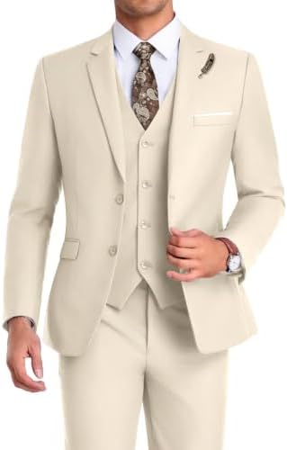 Men's Formal 3-piece Suit With An Elegant, Tailored Fit – A Stylish Suit Set For Weddings, Business, And Formal Occasions