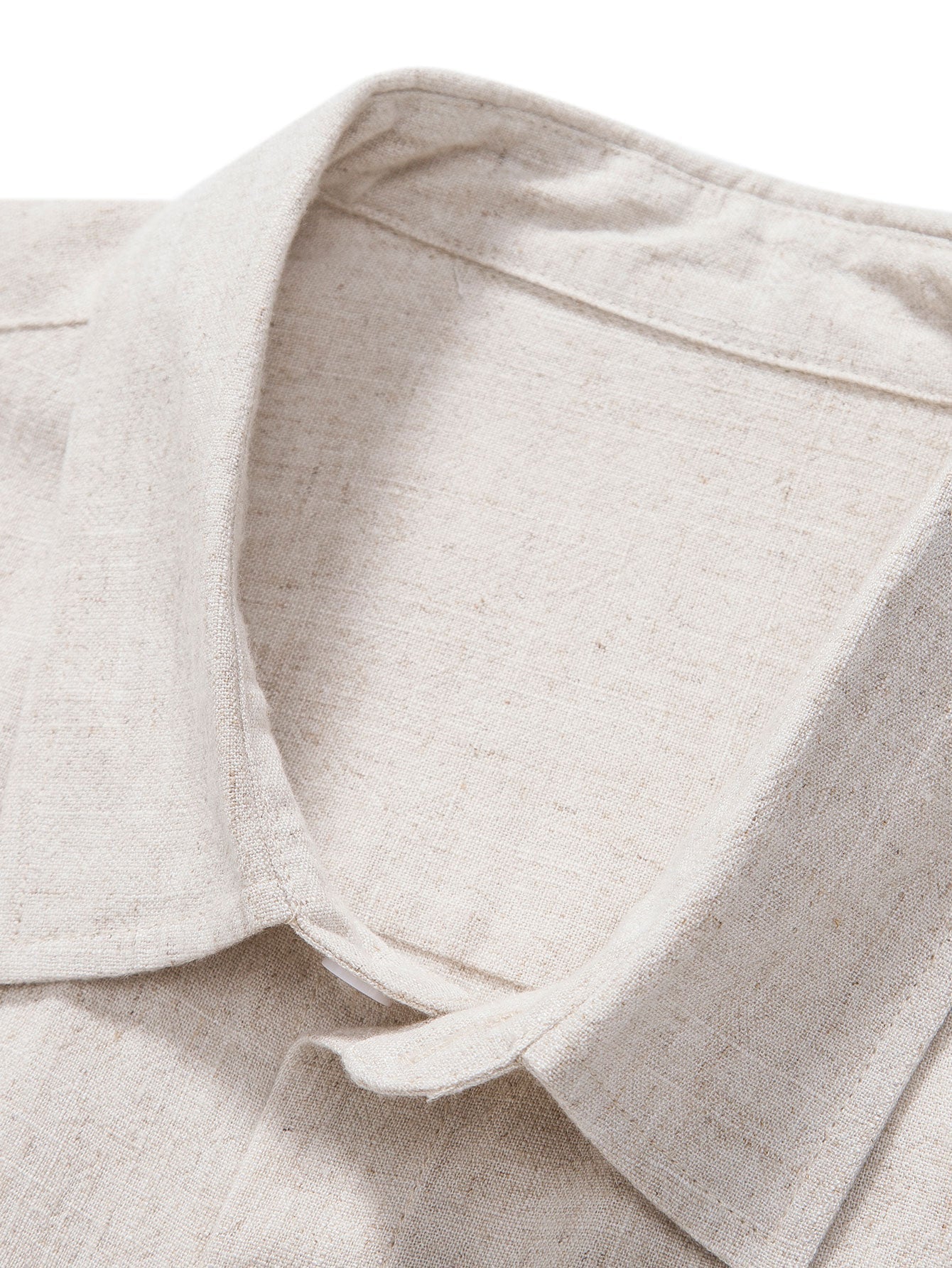 Evan | Shirt in linen and viscose blend with buttons and straight linen pants