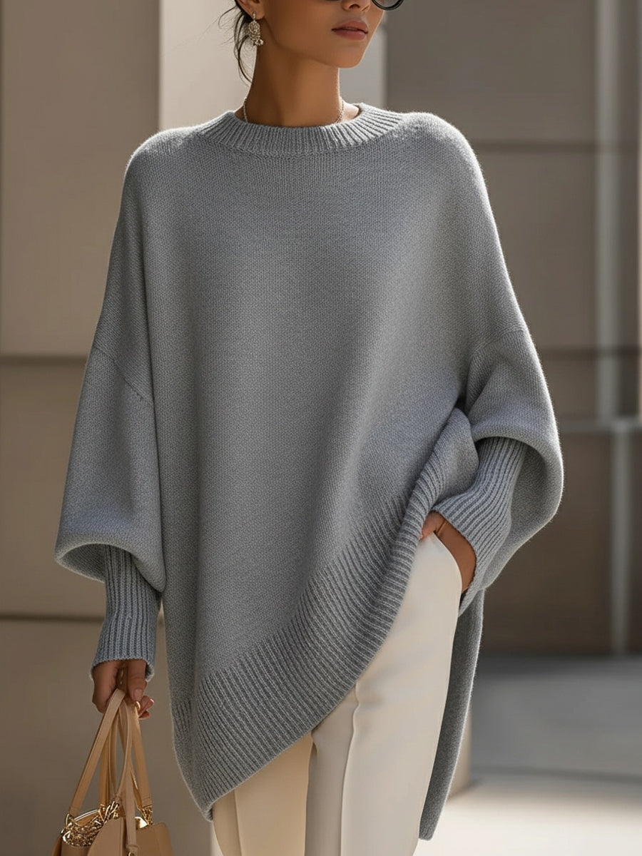 Women's Oversized Knit Sweater With A Relaxed Fit – A Warm And Versatile Knit For Fall, Winter, Everyday Wear, And Layered Looks