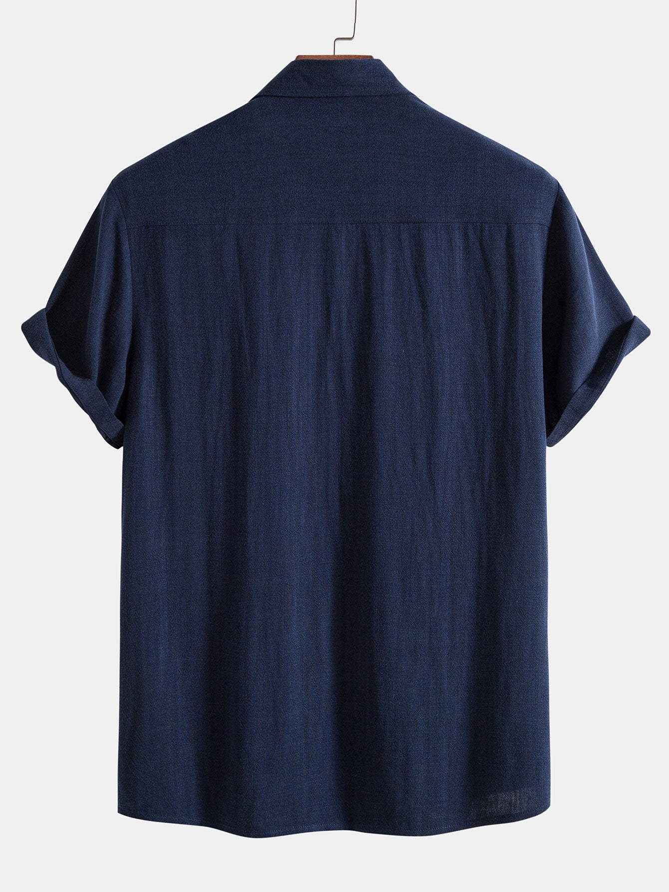 Evan | Shirt in linen and viscose blend with buttons and straight linen pants