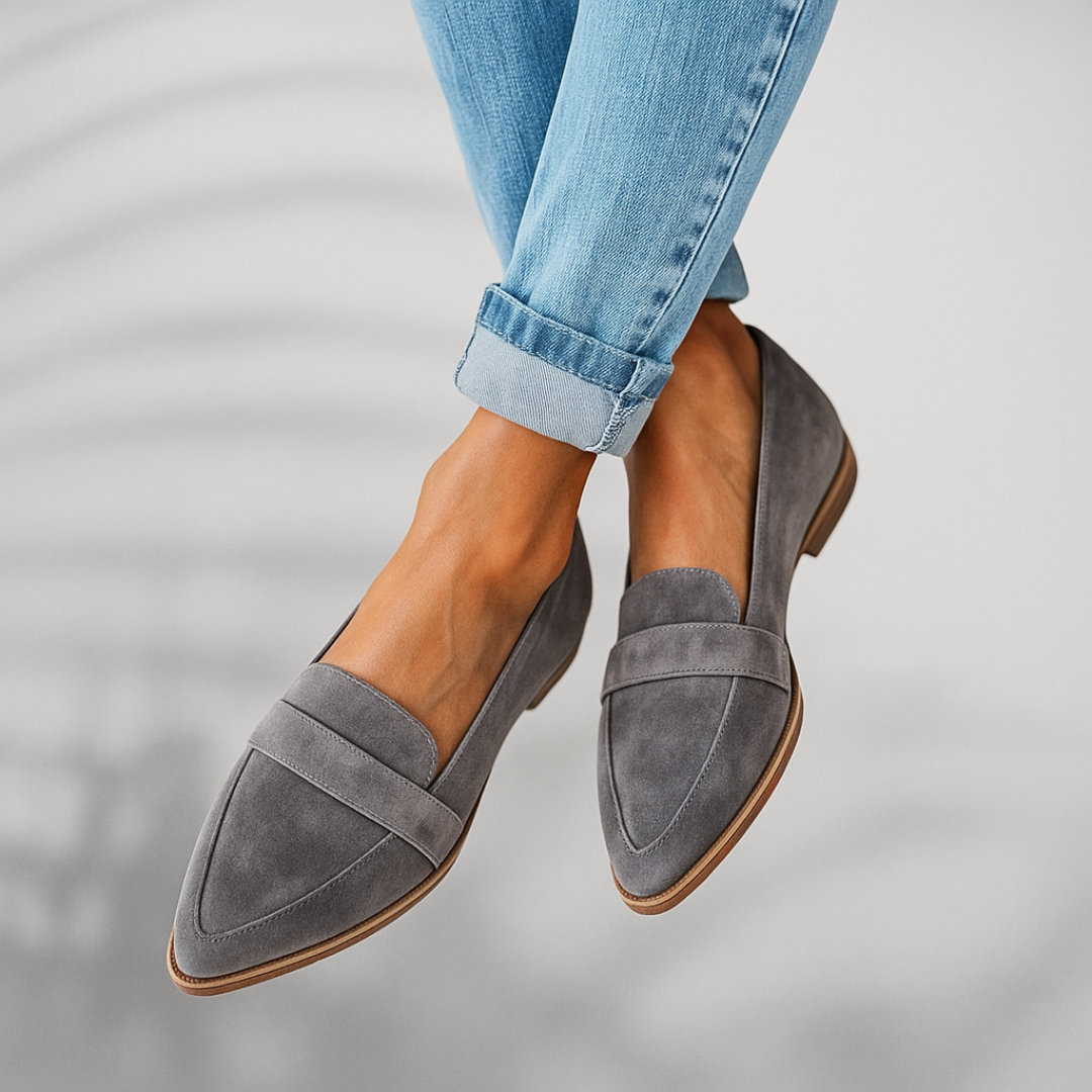 Livia | Women Minimalist Pointed Toe Slip On Loafers